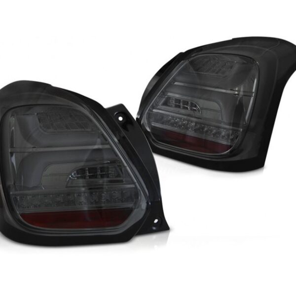 Комплект LED стопове за Suzuki Swift след 2017 година, черно опушени, ляв и десен