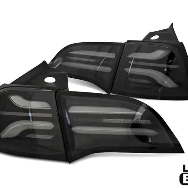 Комплект LED стопове за Tesla Model 3 след 2017 година, с опушена основа, ляв и десен