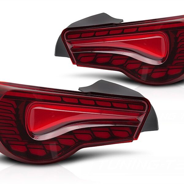 Комплект LED стопове за Toyota GT86 2012-2021, червена основа, ляв и десен