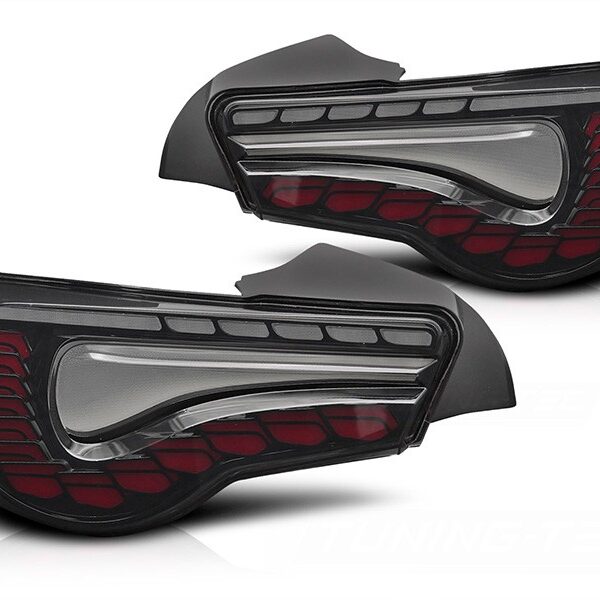 Комплект LED стопове за Toyota GT86 2012-2021, опушена основа, ляв и десен