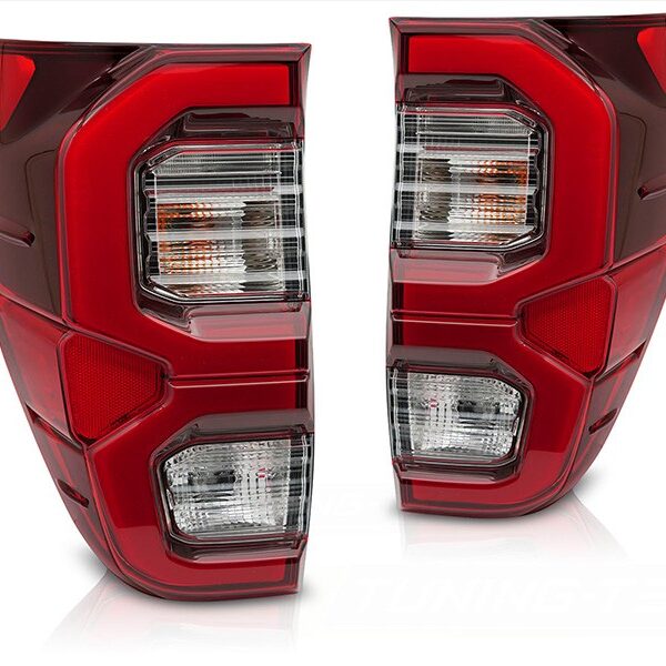 Комплект LED стопове за Toyota Hilux 2016-2020, червена основа, ляв и десен