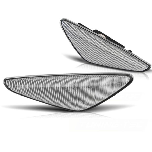 Комплект странични LED мигачи за BMW X3 F25 2014-2017, X4 F26 2013-2018 с хром основа