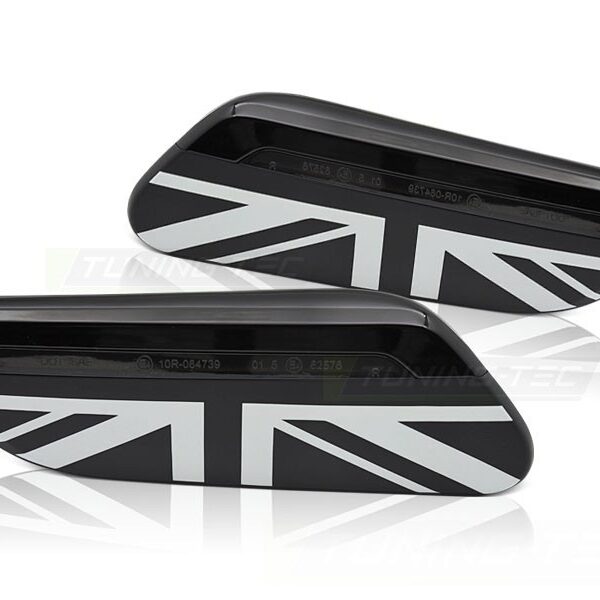 Комплект странични LED мигачи за Mini Cooper F55, F56, F57 след 2021 година, с опушена основа