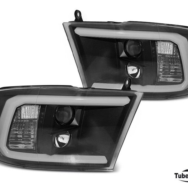 Комплект тунинг фарове за Dodge Rам 2009-2018 с черна основа, ляв и десен