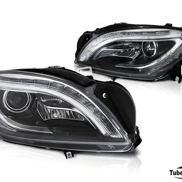 Комплект тунинг фарове за Mercedes ML W166 2011-2015 с черна основа, ляв и десен