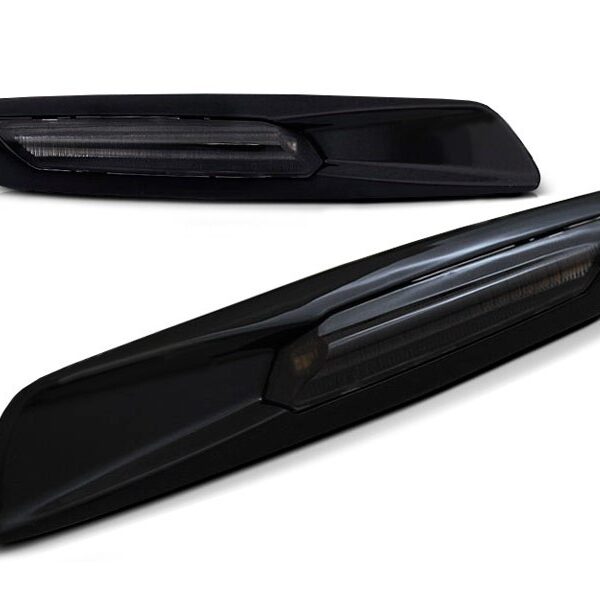 Комплект тунинг мигачи за BMW серия 1/3/5 2004-2010 с опушена основа ляв + десен