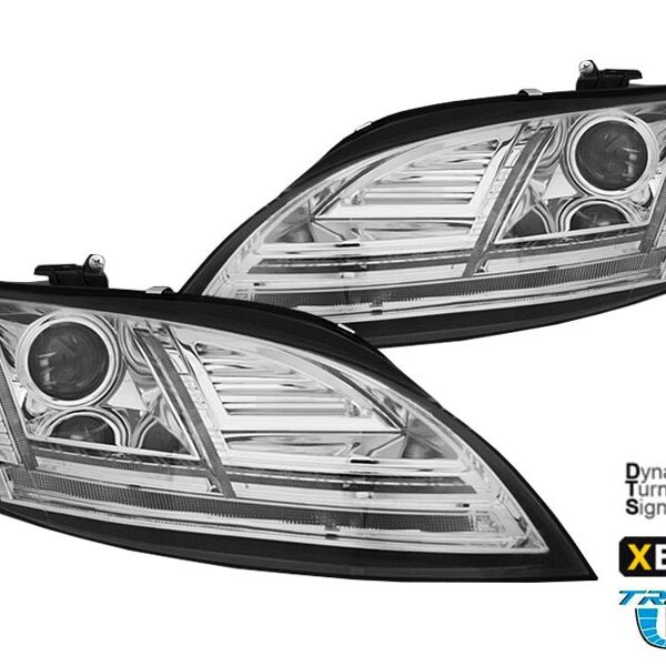 Комплект ксенонови фарове за Audi TT 8J 2010-2014 с AFS, хром основа, ляв и десен