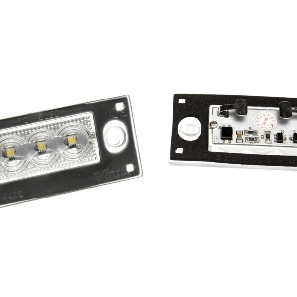 Комплект LED плафони за регистрационен номер на Audi A3 2001-2003, A4 комби 1999-2001, ляв и десен