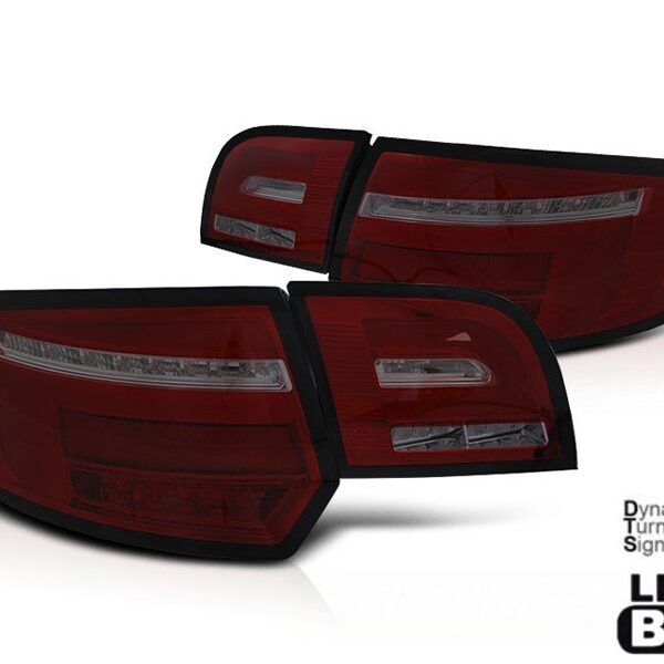 Комплект тунинг LED стопове за Audi A3 8P sportback 2003-2008 опушена основа, ляв и десен