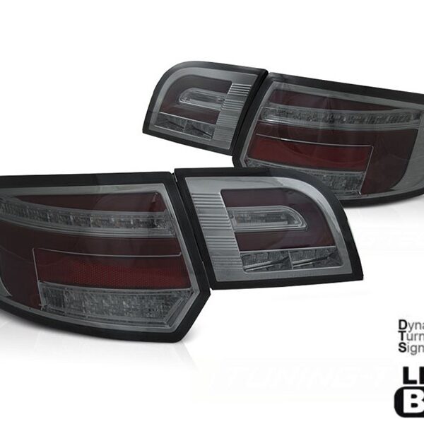 Комплект тунинг LED стопове за Audi A3 8P sportback 2003-2008 изцяло опушена основа, ляв и десен