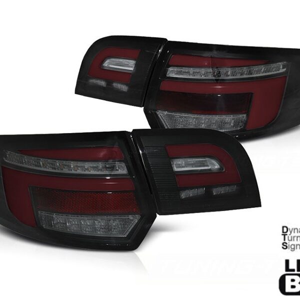 Комплект тунинг LED стопове за Audi A3 8P sportback 2003-2008 изцяло опушена основа, ляв и десен