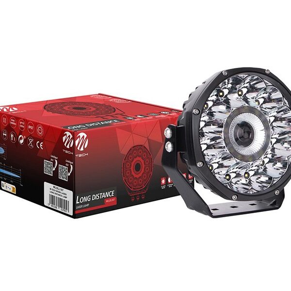 LED бар M-tech Work Laser кръгъл 7'' с 12 диода 12/24V, 150W, 5700K, 10900lm, 185x172x92mm, 1 брой