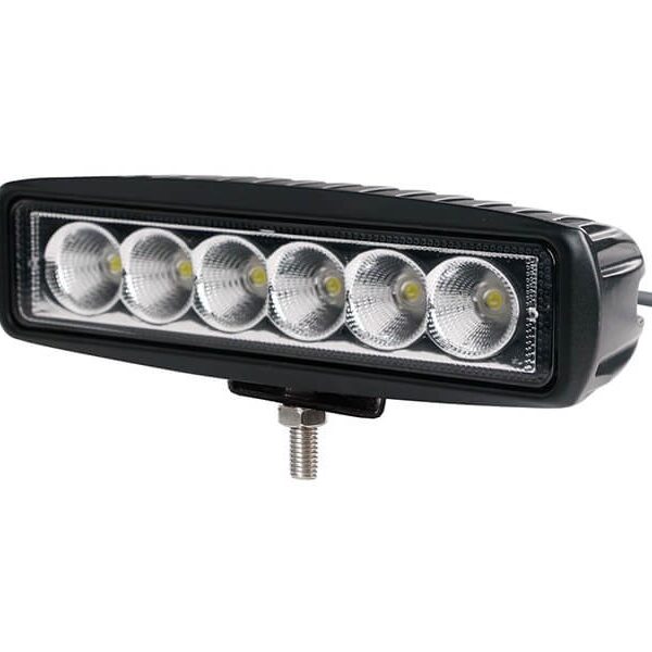 LED бар M-tech Slim Work Light с 6 диода 10-30V, 18W, 6000K, 1000lm, 155x45x51mm, 1 брой