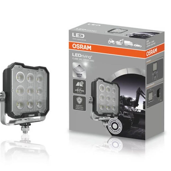 LED бар Osram Cube WL VX125-WD 147x132x40.7mm, 6000K, 3000LM, 30W, 12/24V, IP6K8/IP6K9K, E-mark E4