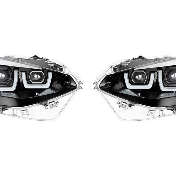 LED фарове Osram за BMW серия 1 F20,F21 2011-2015 с хром основа за модела с халогенни фарове