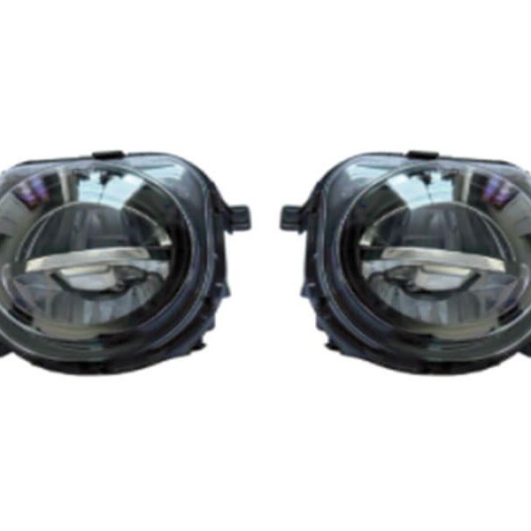 Комплект LED халогени съвместими с BMW серия 5 F10, F11, серия 5 GT F07 2013-2016 хром, ляв + десен