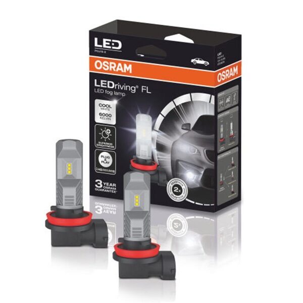 LED система Osram за халогени H8/H11/H16 студено бяла светлина, 12V, 8.2W, 6000K