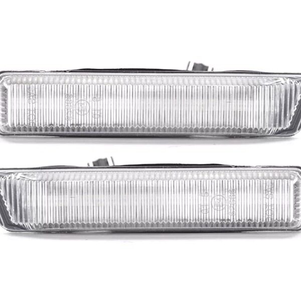 Комплект странични LED мигачи за BMW серия 3 E36 1996-1999, X5 E53 1999-2006 с хром основа, ляв + десен