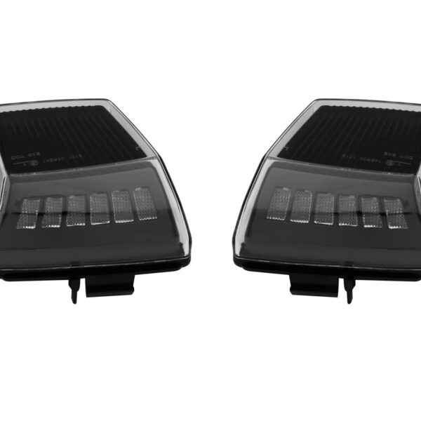 Комплект странични LED мигачи за Mercedes G класа W464 2018-2024 с черна основа, ляв + десен