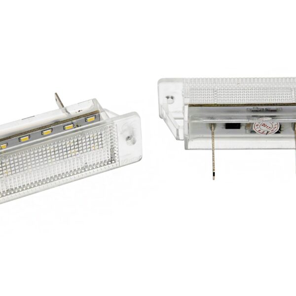 Комплект LED плафони за регистрационен номер на Opel Astra F 1992-1998, Calibra 1989-1997, ляв и десен
