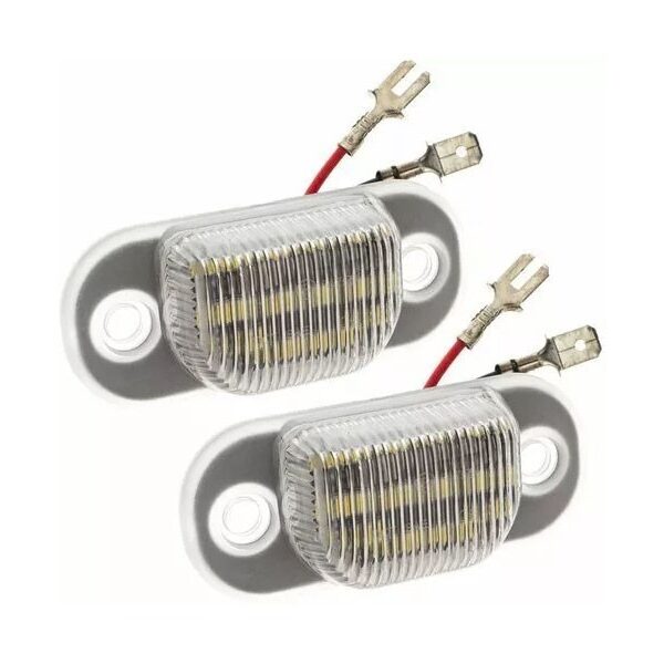 Комплект LED плафони за регистрационен номер на Audi 80 B4 1992-1996, Audi Cabrio 1992-2000, 100 1991-1994, A6 1994-1997, ляв и десен