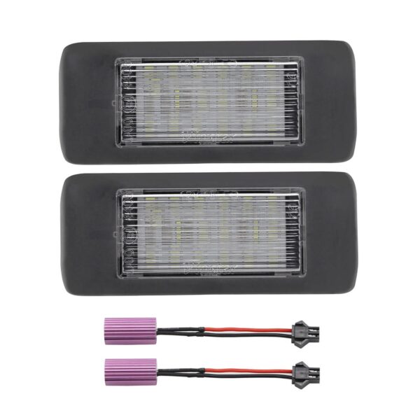 Комплект LED плафони за регистрационен номер на Opel Astra J комби след 2010 година, Zafira C след 2012 година, ляв и десен