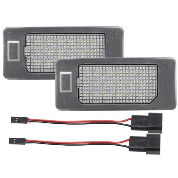 Комплект LED плафони за регистрационен номер на BMW серия 1, 3, 4, 5, X, ляв и десен