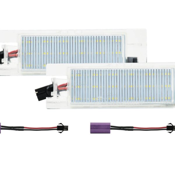 Комплект LED плафони за регистрационен номер на Fiat Multipla 186 1998-2010, Croma 2005-2018, Grande Punto 199 2005-2011, Tipo 356 след 2015 година