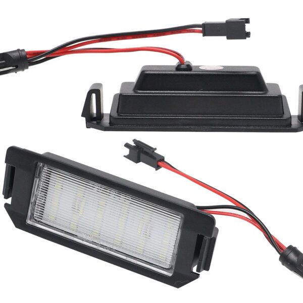 Комлект LED плафони за регистрационен номер на Hyundai i30 хечбек 2008-2012, Genesis Coupe 2009-2014, i20 2008-2014, Veloster FS 2011-2015, Terracan HP 2001-2006, Coupe GK 2002-2009