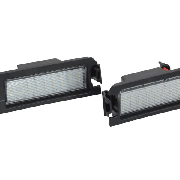 Комплект LED плафони за регистрационен номер на Hyundai Elantra GT,i30,Sonata,KIA Rio,Cadenza K7 след 2018 година, ляв и десен