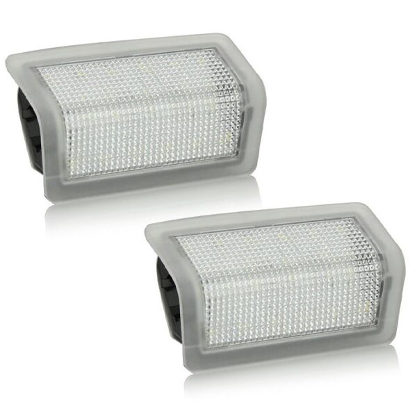 Комплект LED плафон за осветление под вратите на Mercedes C класа W205 2013-2019, Mercedes A класа W176, B класа W246, E класа W212 2009-2013, W213 2013-2016, GLE W166, GLS X166, GLC X253 , ляв и десен