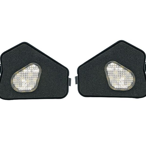 LED плафони за странични огледала на Mercedes A класа W176, B класа W246, C класа W201, W202, W204, CL C216, E класа W124, W212, C207, A207, S класа W221, CLA C117, X117, CLS C218, GLA X156, GLK X204, ляв и десен