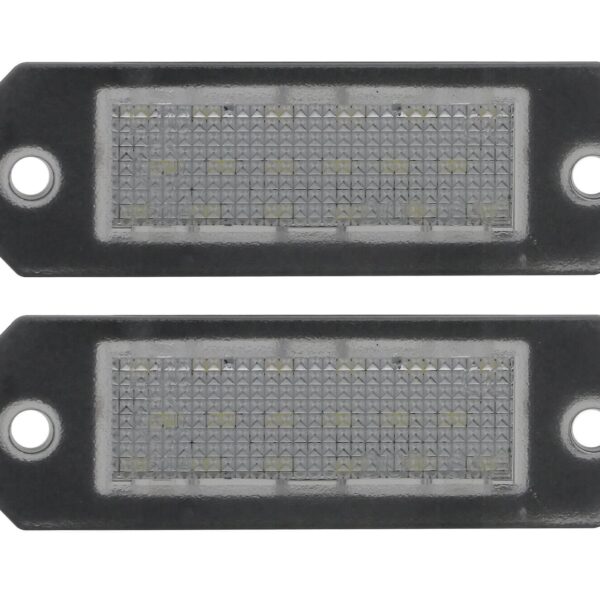 Комлект LED плафони за регистрационен номер на Volkswagen T5 2003-2015, T6 2015-2019 с една врата, която се отваря нагоре, Caddy 2004-2017