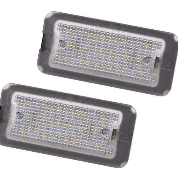 Комплект LED плафони за регистрационен номер на Fiat 500 след 2007 година, ляв и десен