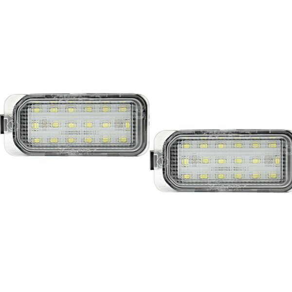 КОМПЛЕКТ LED ПЛАФОНИ ЗА РЕГИСТРАЦИОНЕН НОМЕР НА FORD FIESTA, FOCUS, S-MAX, C-MAX, MONDEO, KUGA, GALAXY, ЛЯВ И ДЕСЕН