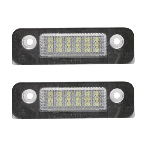 Комплект LED плафони за регистрационен номер на Ford Fiesta 2011-2019, Fusion след 2011 година, Mondeo MK2 1996-2000, ляв и десен