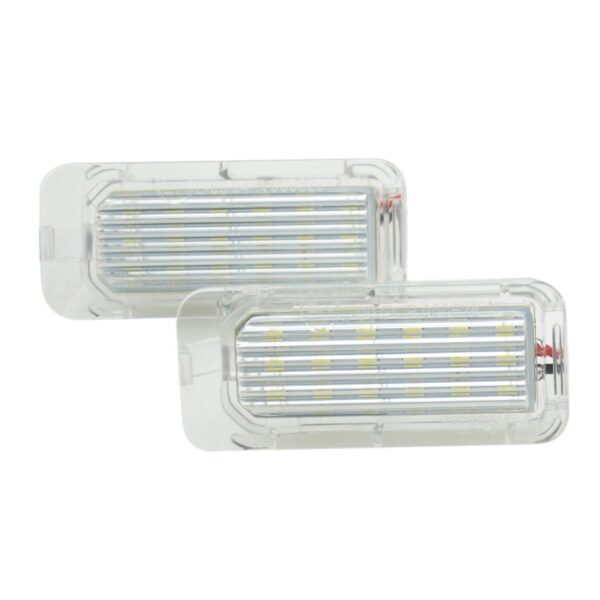 Комплект LED плафони за регистрационен номер на Ford Focus 5 врати 2009-2018, Mondeo 2008-2014, Fiesta 2009-2011, Jaguar XJ/XF с VIN: S20753, ляв и десен