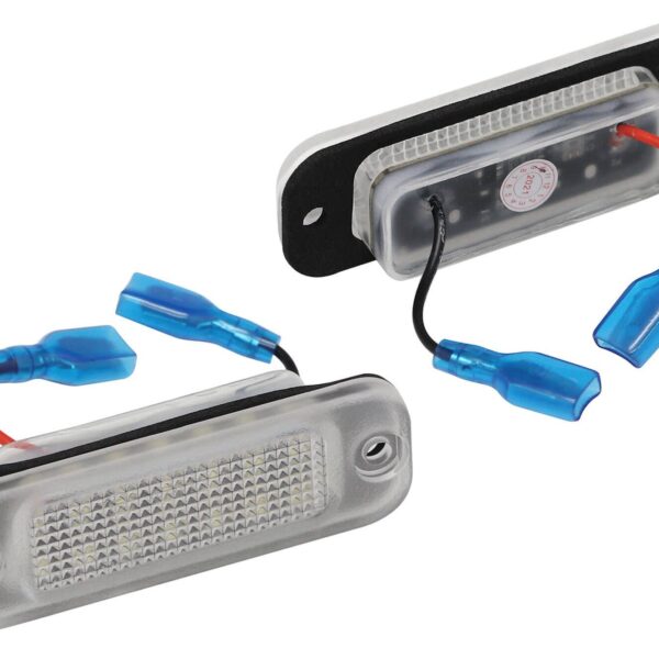 Комлект LED плафони за регистрационен номер на Mercedes G класа W463 2013-2018, W463A след 2019 година, G63 AMG 2013-2021, G65 AMG 2016-2018, G500 2013-2021