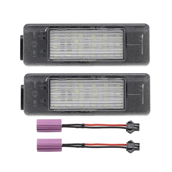 Комплект LED плафони за регистрационен номер на Mercedes Sprinter W906 2006-2018, Vito/Viano W639 2003-2014, Nissan Navara, Pathfinder, Note, ляв и десен