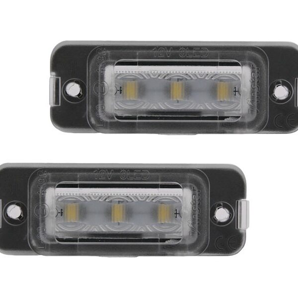 Комплект Power LED плафони за регистрационен номер на Mercedes R класа W251 2006-2011, ML W164 2005-2007, GL X164 2007-2012, ляв и десен