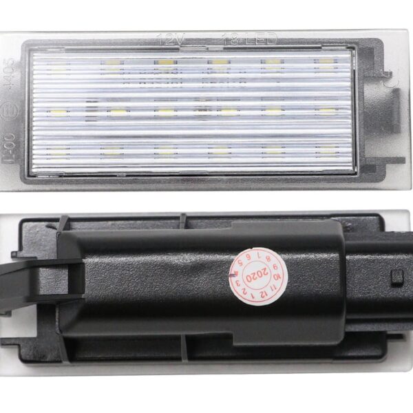 Комлект LED плафони за регистрационен номер на Dacia Logan Pick-up 2008-2012, Logan 2017-2019, Sandero след 2018 година