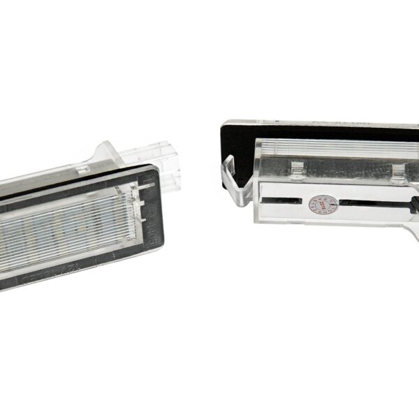 Комплект LED плафон за регистрационен номер на Renault Espace, Scenic, Laguna, Dacia Duster, Lodgy, Logan MCV, ляв и десен