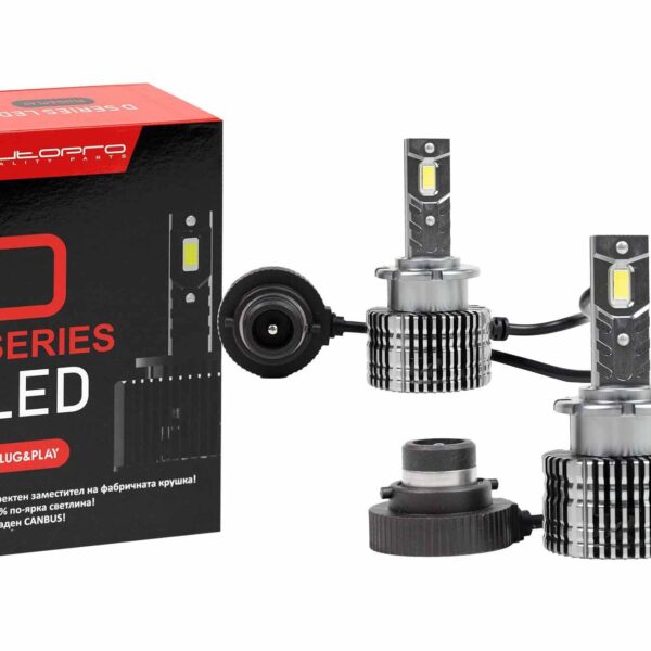 LED система Autopro Canbus за фарове D2S студено бяла светлина, 85V, 35W, 6000K, 8400LM, PK32d-2