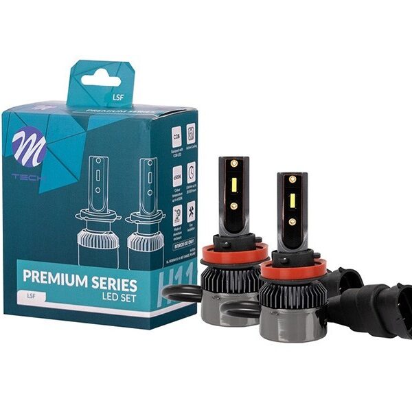 LED система M-tech Compact за фарове H11 студено бяла светлина, 12-24V, 25W, 6500K, 6400LM, PGJ-19-2