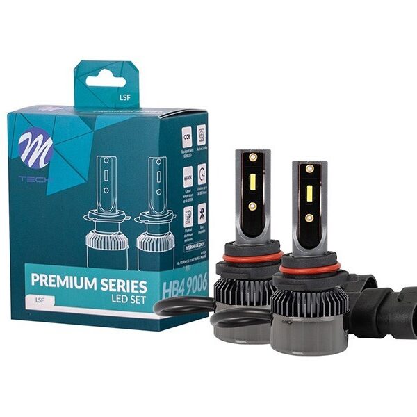 LED система M-tech Econo за фарове HB4 студено бяла светлина, 12-24V, 25W, 6500K, 6400LM, P22d