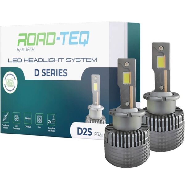 LED система M-tech Cambus за фарове D2S студено бяла светлина, 85V, 35W, 6000K, 6800lm, PK32d-2