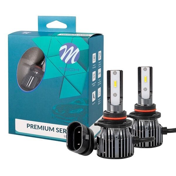 LED система M-tech Premium Series за фарове HB3/9005 студено бяла светлина, 9-32V, 50W, 6500K, 5000LM, P20d