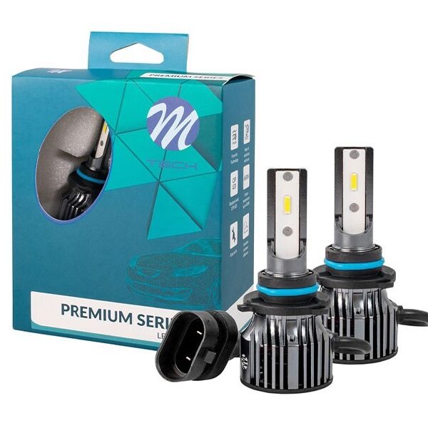 LED система M-tech Premium Series за фарове HB4/9006 студено бяла светлина, 9-32V, 50W, 6500K, 5000LM, P22d