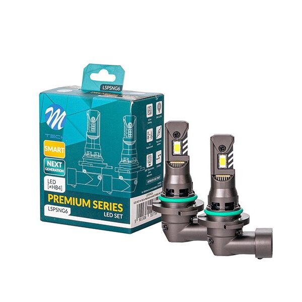 LED СИСТЕМА M-TECH PREMIUM SMART NG ЗА ФАРОВЕ HB4 СТУДЕНО БЯЛА СВЕТЛИНА, 12V, 70W, 6000K, 5000LM