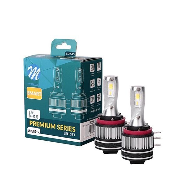 LED система M-tech Premium Smart Next Generation за фарове H15 студено бяла светлина, 12V, 35W, 6000K, 5000LM
